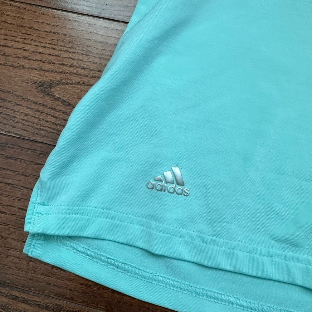 Adidas Women's Mint Green Polo Shirt - Picture 5 of 8